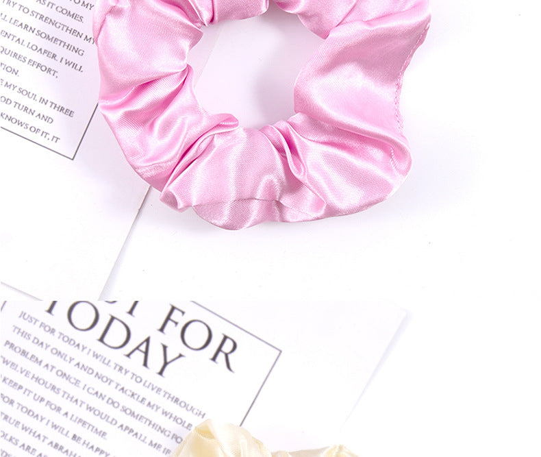 simple style solid color cloth hair tie