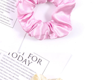 simple style solid color cloth hair tie