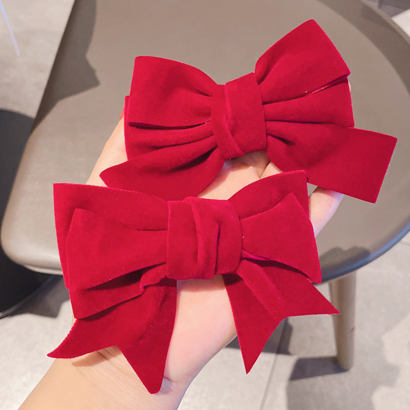 fashion bow knot cloth hair clip