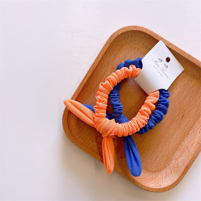 Kid'S Cute Simple Style Solid Color Cloth Hair Tie
