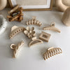 new milk tea coffee color clip elegant temperament hairpin simple hair accessories