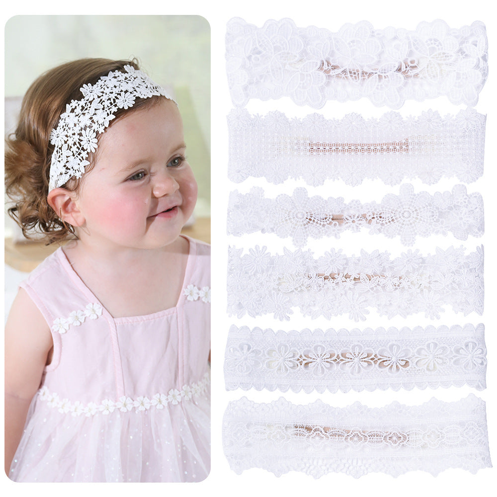 sweet flower cloth lace hair band