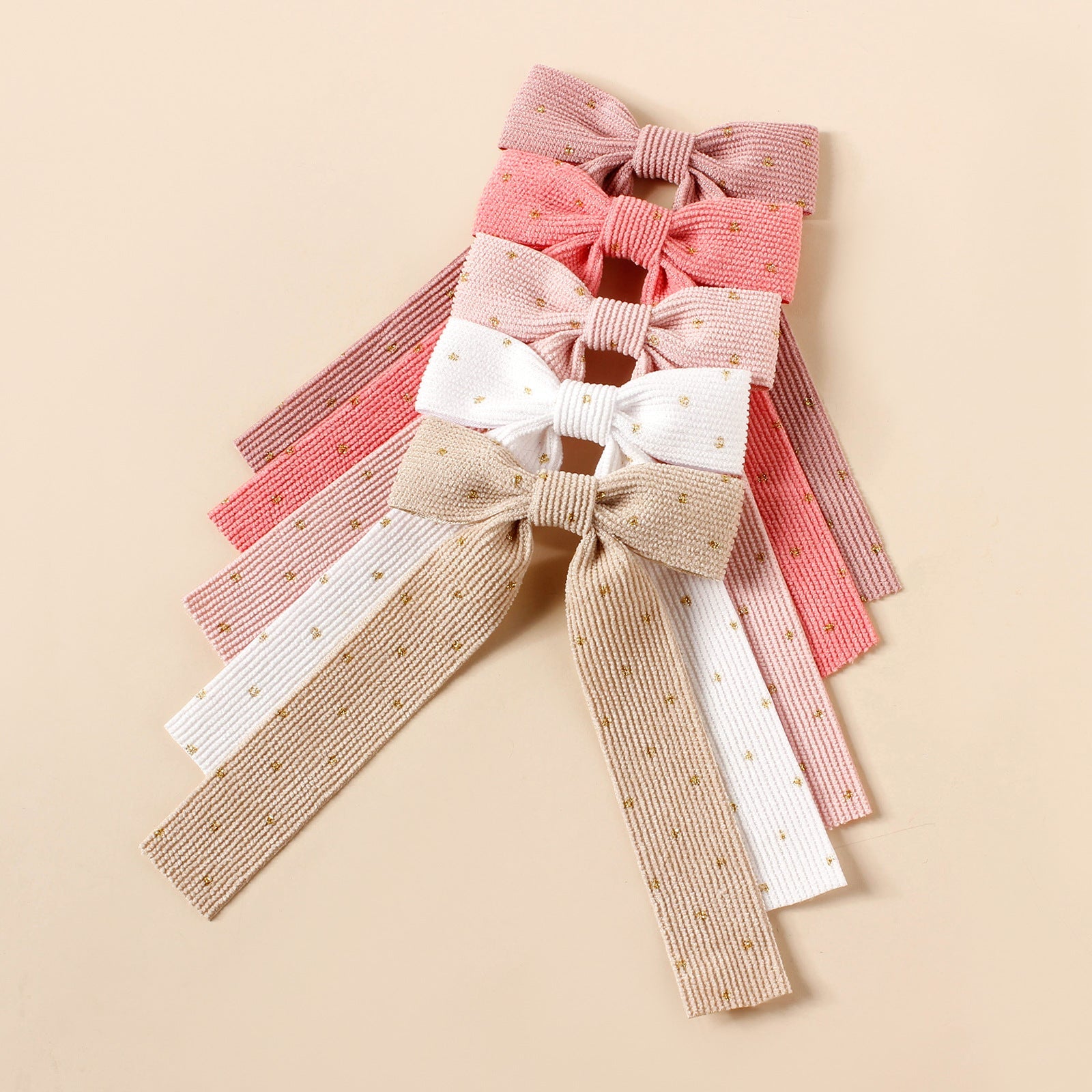 sweet bow knot corduroy hair clip