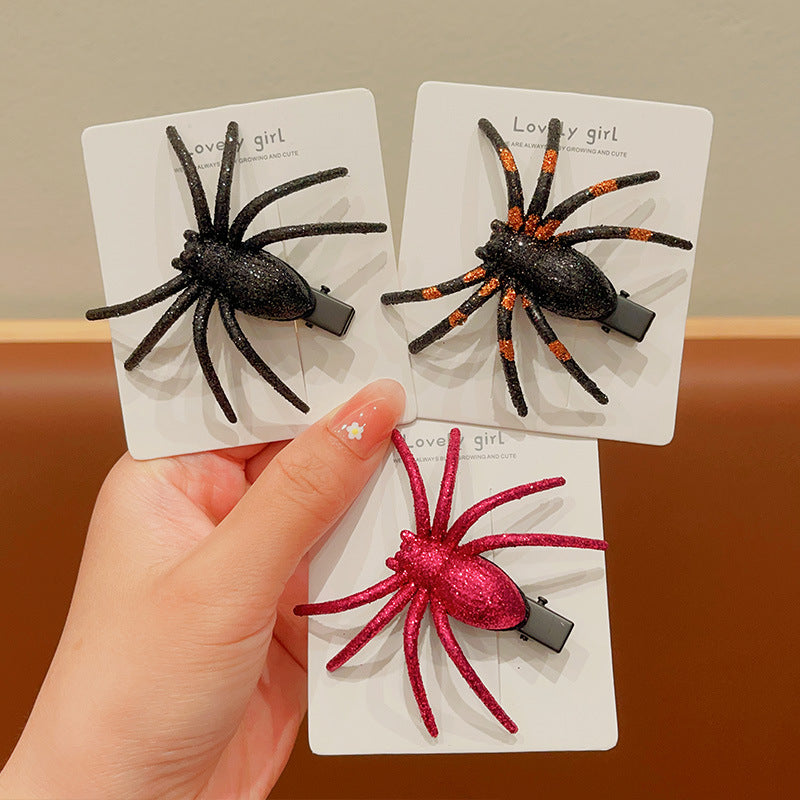 Women's Exaggerated Spider Mixed materials Hair Clip