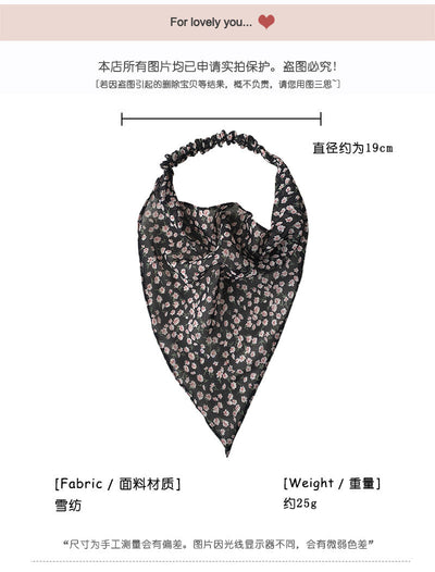 fashion elastic floral triangle scarf headband