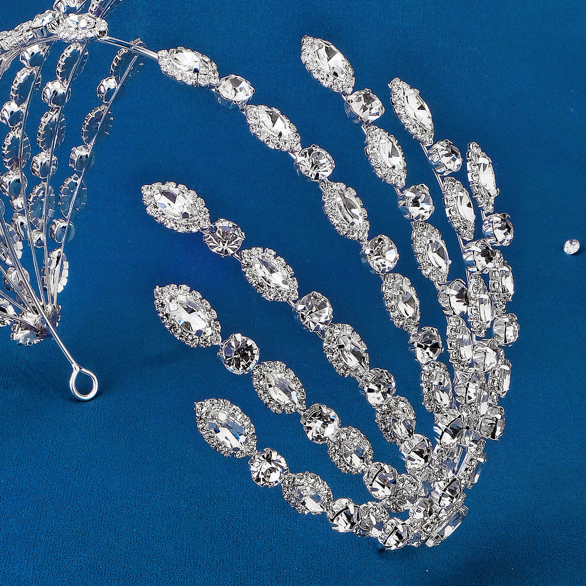 Women's Exaggerated Shiny Geometric Rhinestone Inlay Rhinestones Hair Band