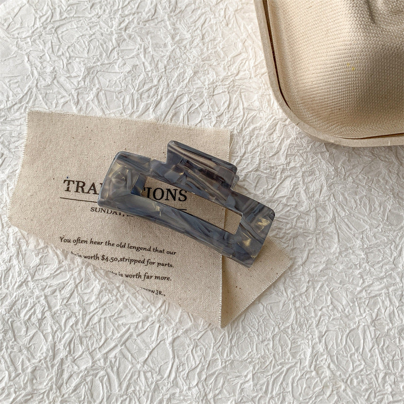 Women's Casual Simple Style Color Block Acetic acid sheets Hollow Out Hair Claws