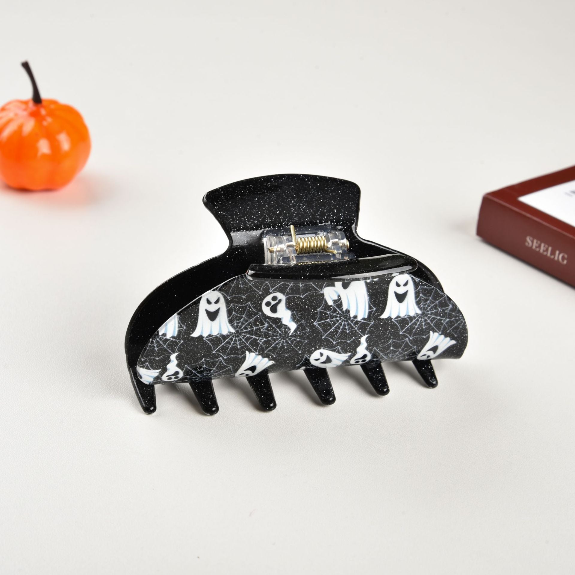 lady pumpkin spider ghost arylic hair claws