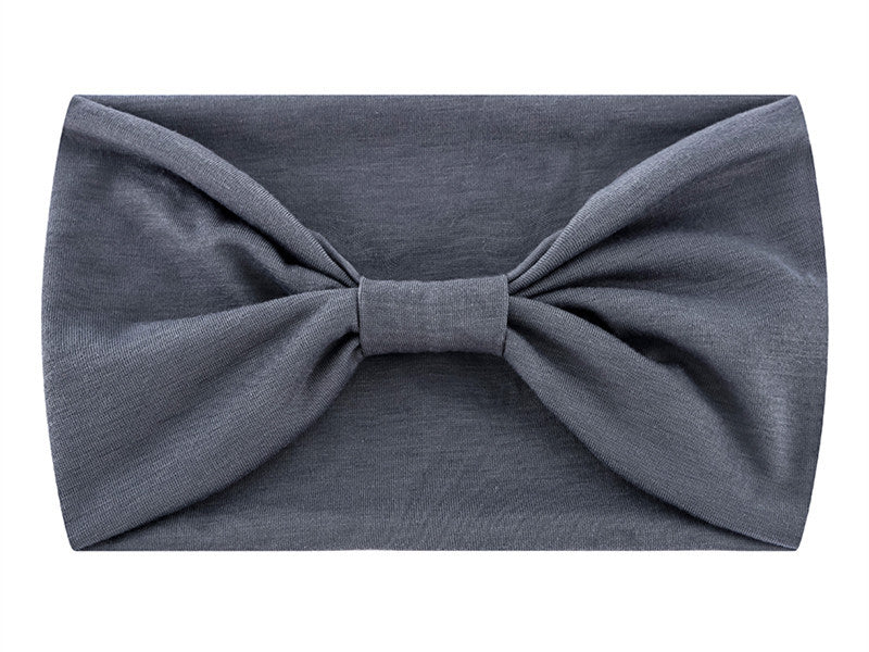 fashion plaid bow knot cloth pleated hair band 1 piece