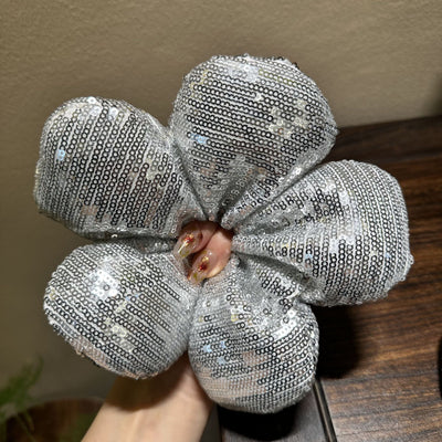 Women's Shiny Solid Color Sequins Hair Tie