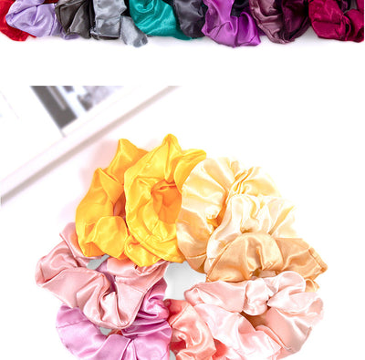 simple style solid color cloth hair tie