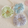 Women's IG Style Sweet Lattice Cloth Rib-Knit Lace Hair Tie