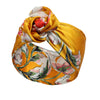 streetwear solid color flower cloth rib-knit hair band 1 piece