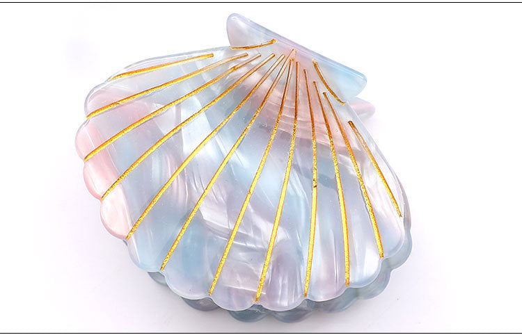 Women's Casual Beach Shell Acetic acid sheets Handmade Hair Claws