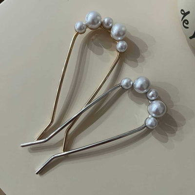 Women's Elegant U Shape Alloy Plating Hairpin