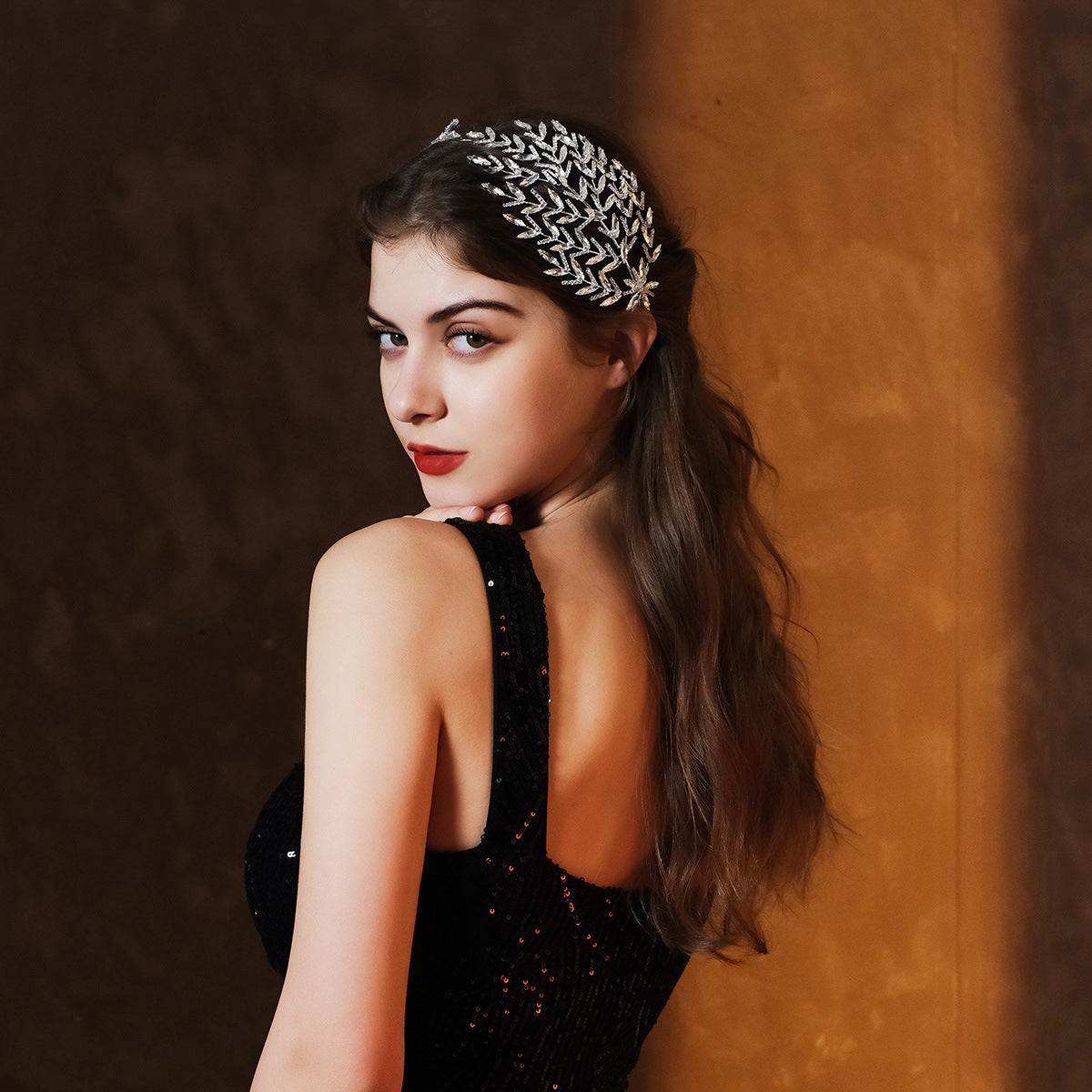 Women's Exaggerated Shiny Geometric Rhinestone Inlay Rhinestones Hair Band