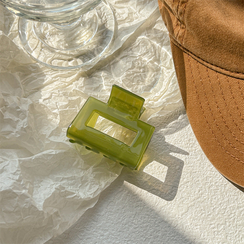 simple style square acetic acid sheets hair claws