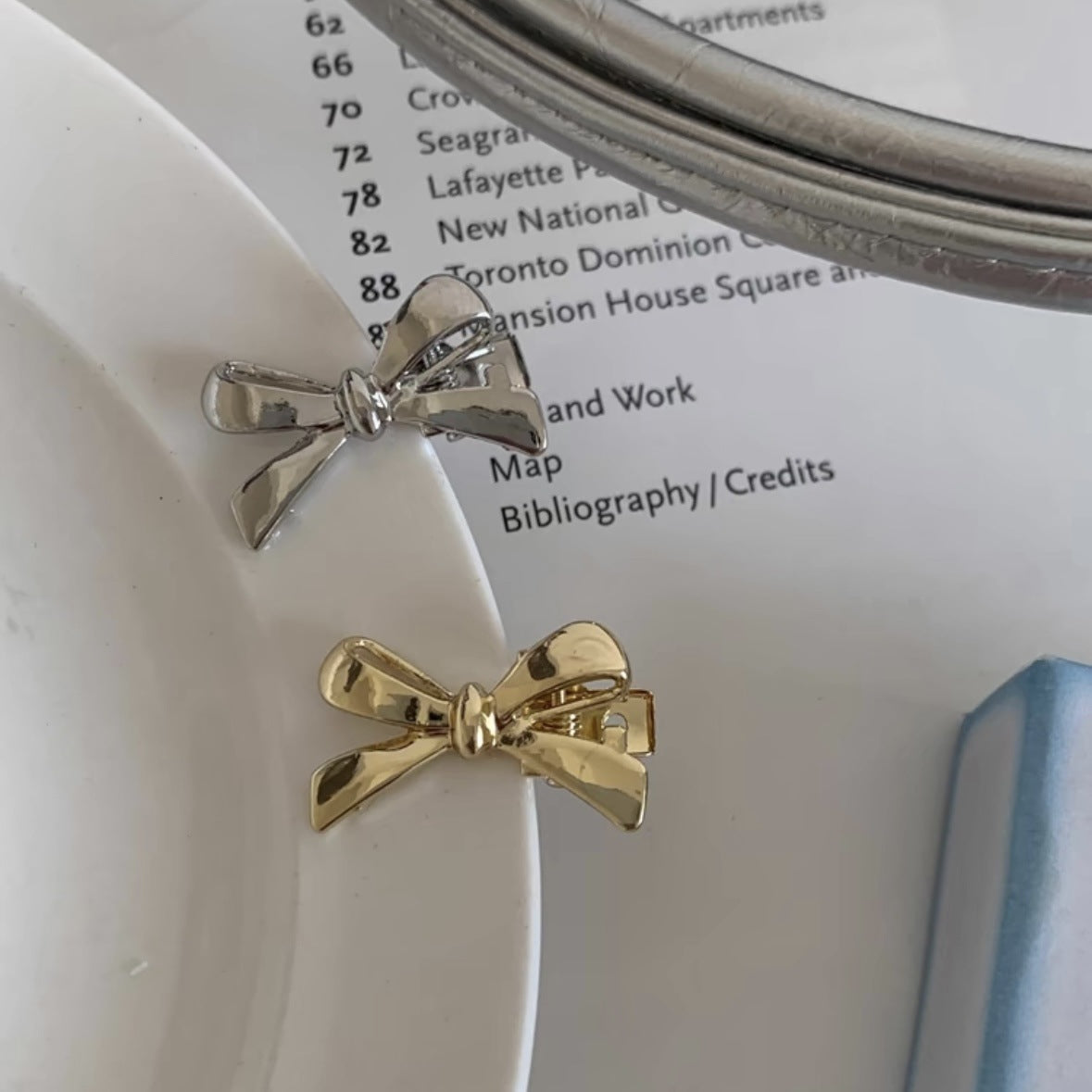 Women's IG Style Bow Knot Alloy Plating Hair Clip
