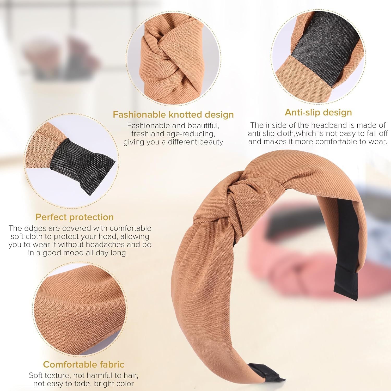 Women's Simple Style Solid Color Cloth Hair Band