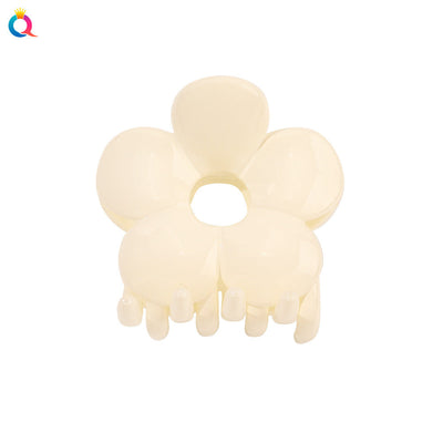 frosted candy color flower shark clip