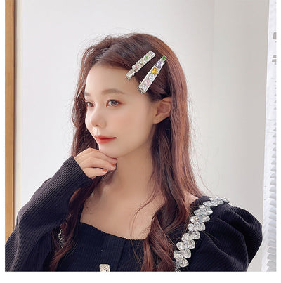 Women's IG Style Bow Knot Alloy Zircon Hair Clip