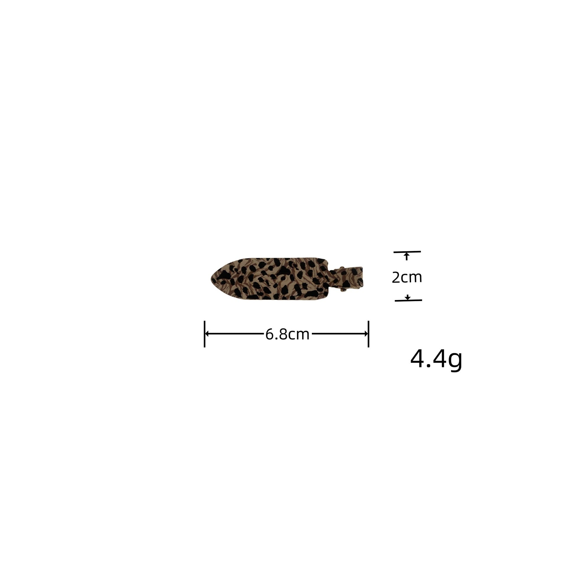 Women's Simple Style Commute Leopard Metal Hair Clip