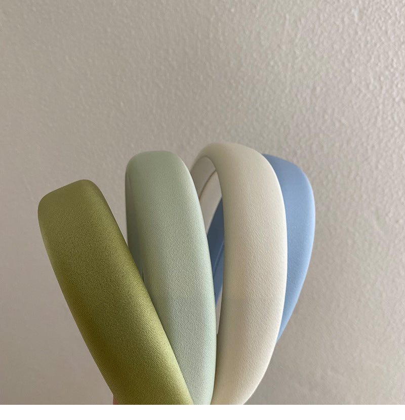 simple style solid color cloth handmade hair band 1 piece