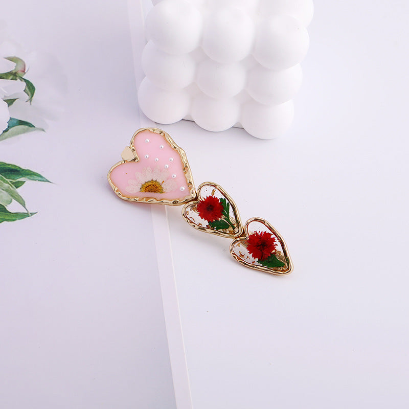 Women's Sweet Flower Alloy Hair Clip