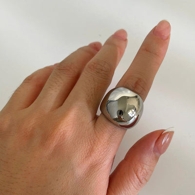 Jewelry Simple Style Streetwear Geometric 316L Stainless Steel  18K Gold Plated Rings