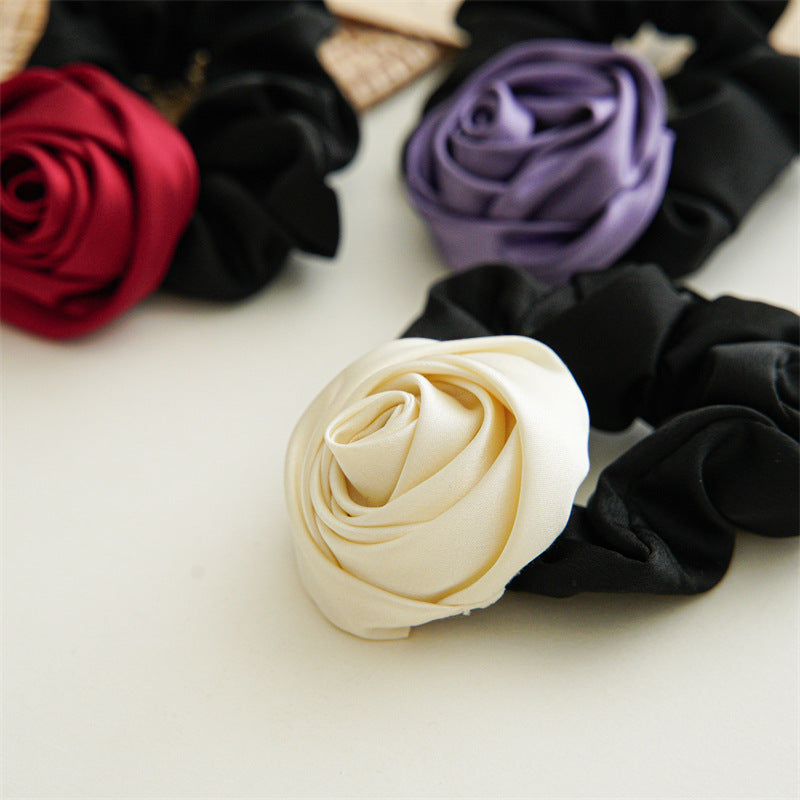Women's Elegant Flower Cloth Hair Tie