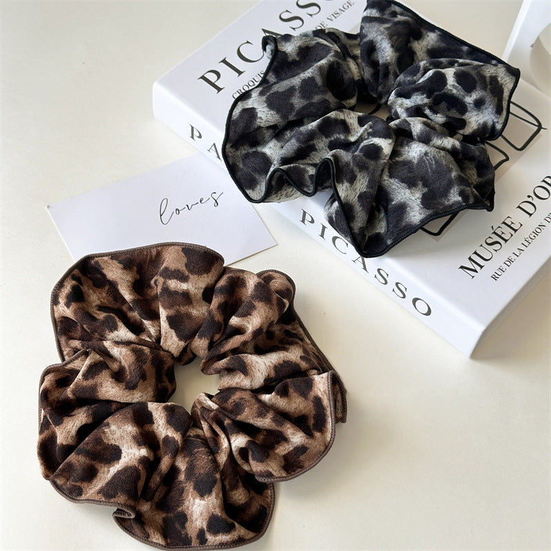 Women's Retro Leopard Cloth Hair Tie
