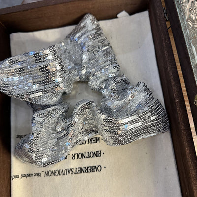 Women's Shiny Solid Color Sequins Hair Tie