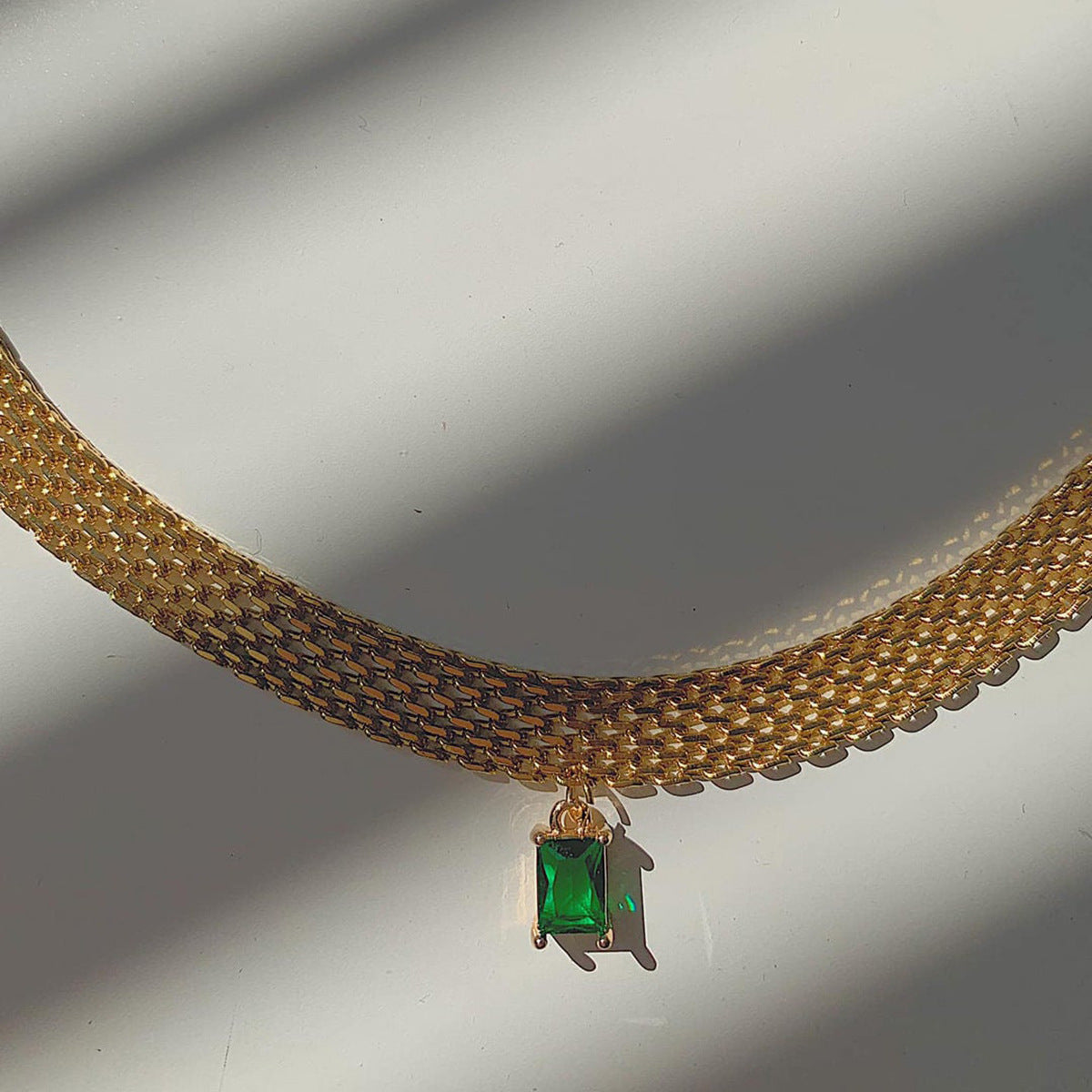 Jewelry Elegant Geometric Square 304 Stainless Steel Pendant Necklace