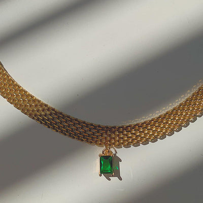 Jewelry Elegant Geometric Square 304 Stainless Steel Pendant Necklace