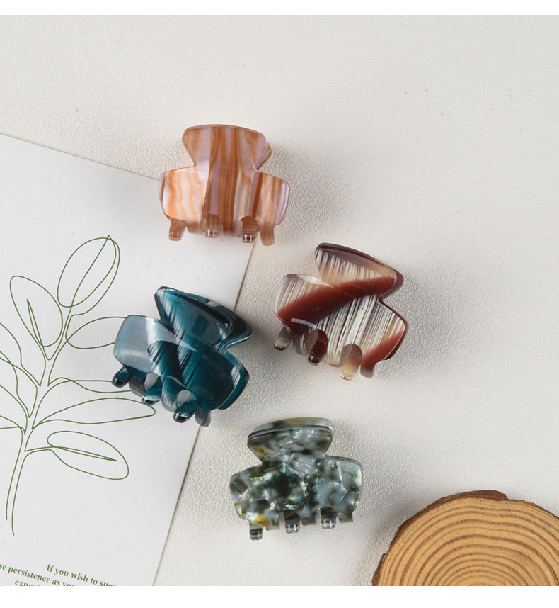 Women's Simple Style Marble Plastic Hair Claws