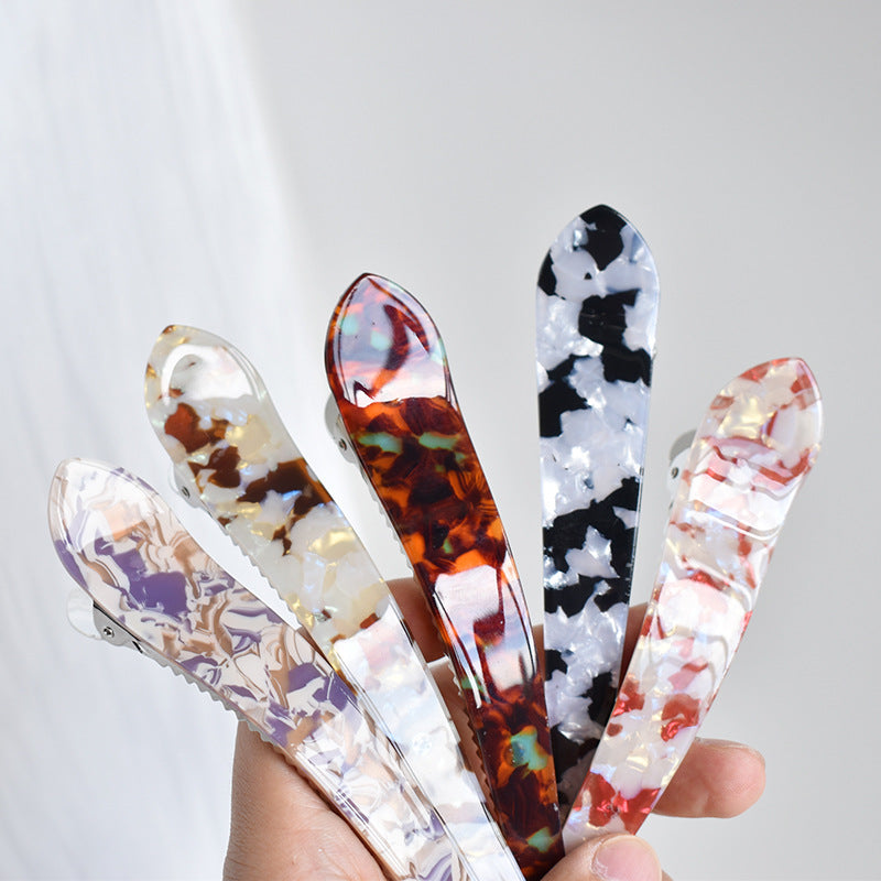 Women's Simple Style Classic Style Color Block Acetic acid sheets Handmade Hair Clip