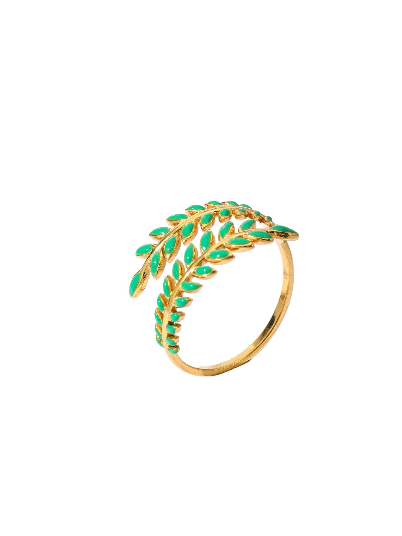 Jewelry IG Style Star Leaves Heart Shape 304 Stainless Steel Open Rings