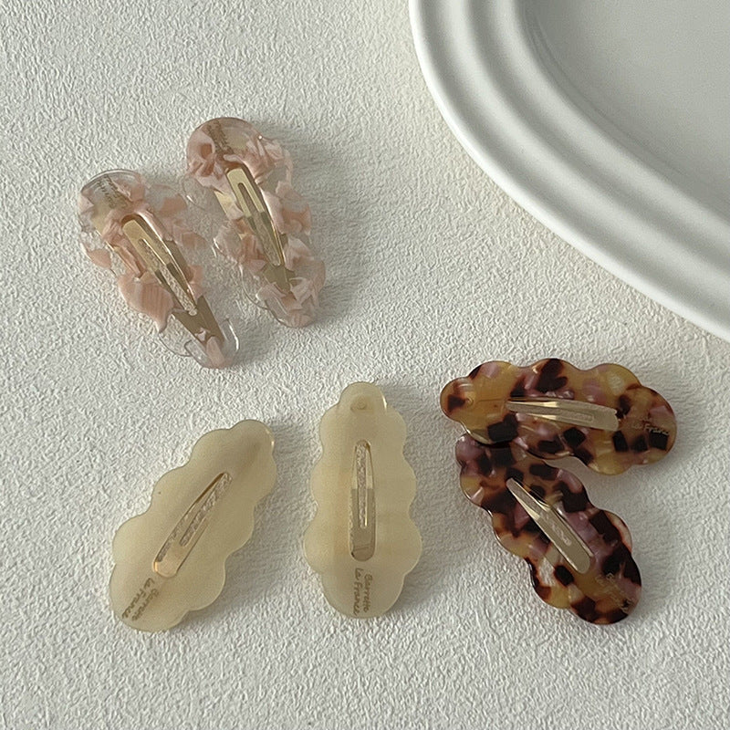 Women's IG Style Fairy Style Geometric Color Block Acetic acid sheets Metal Hair Clip