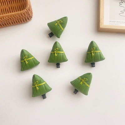 Women's Cute Zongzi Plastic Resin Hair Clip