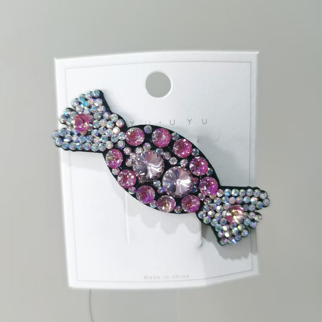Women's IG Style Classic Style Candy Artificial Crystal Alloy Inlay Rhinestones Hair Clip