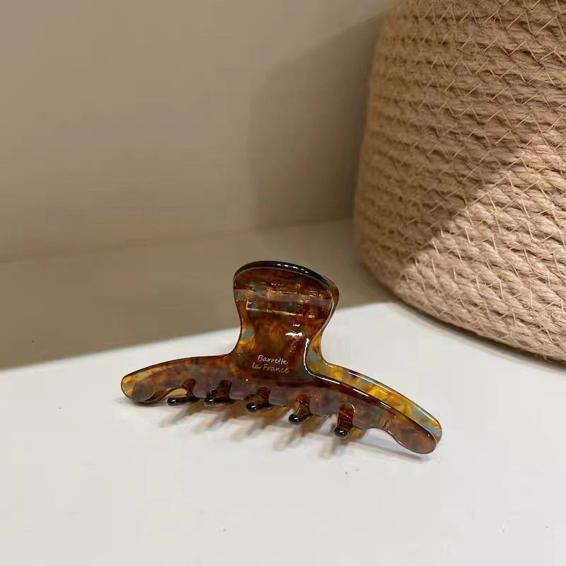 elegant solid color acetic acid sheets hair claws