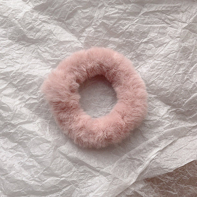 Women's Casual Simple Style Solid Color Plush Hair Tie