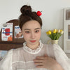 women's sweet solid color plastic hair clip
