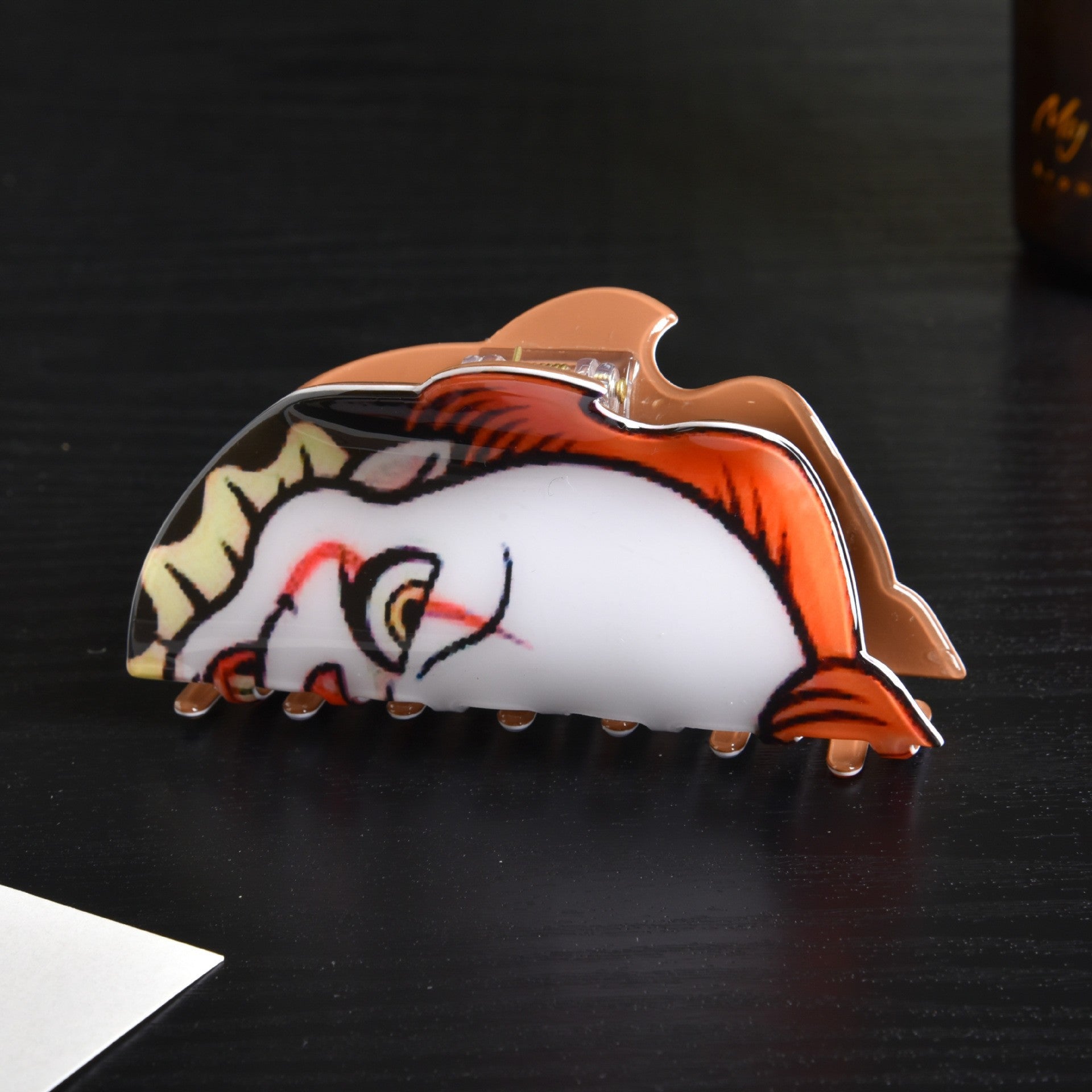 lady halloween pattern arylic hair claws