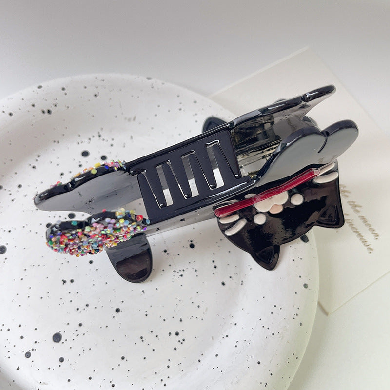 Women's Simple Style Cat Acetic acid sheets Handmade Hair Claws