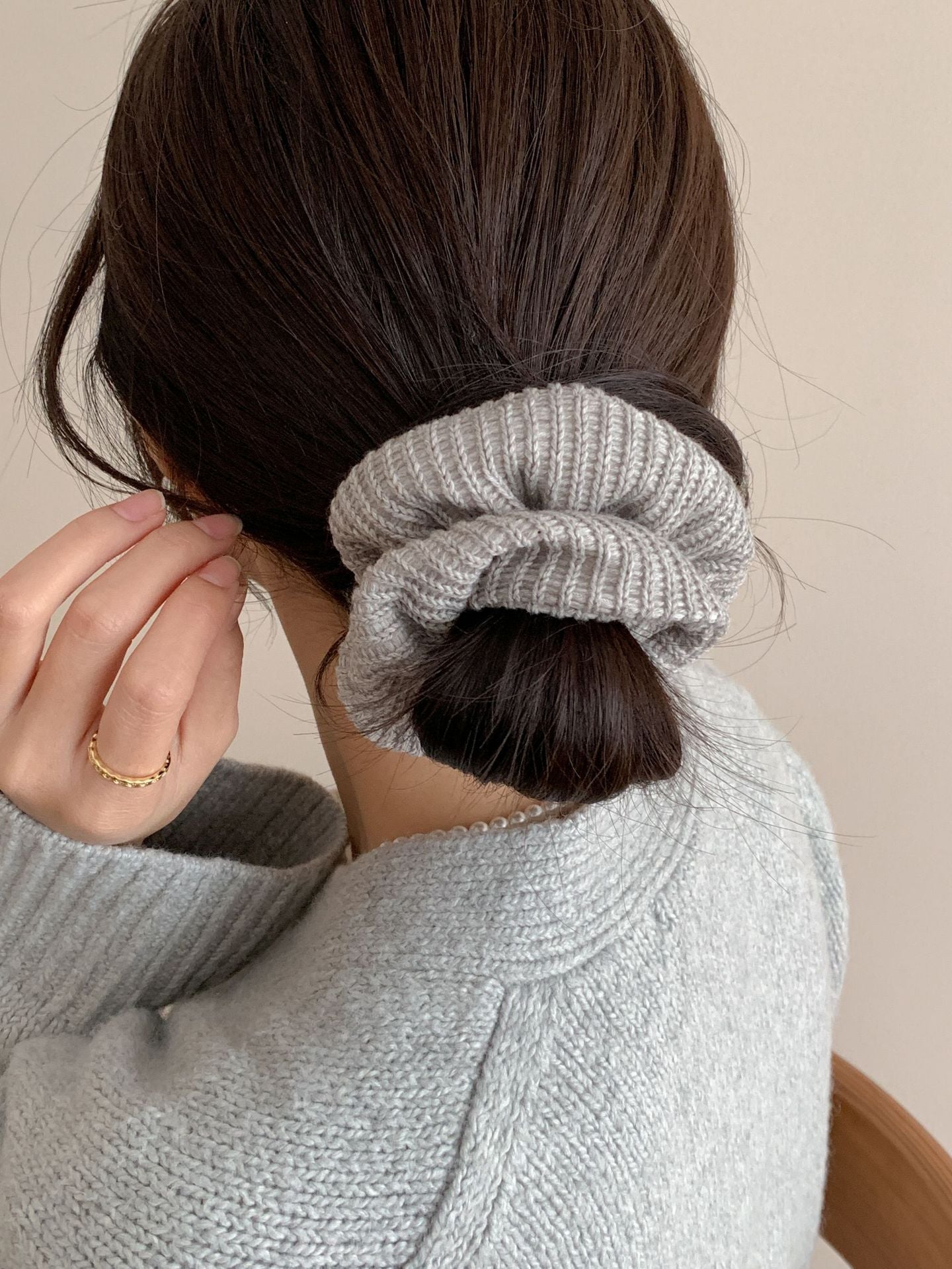 New High-Grade Retro Hand-Woven Wool Headband Hair Band College Style Girl Wide Version Headband Hair Accessories Headband