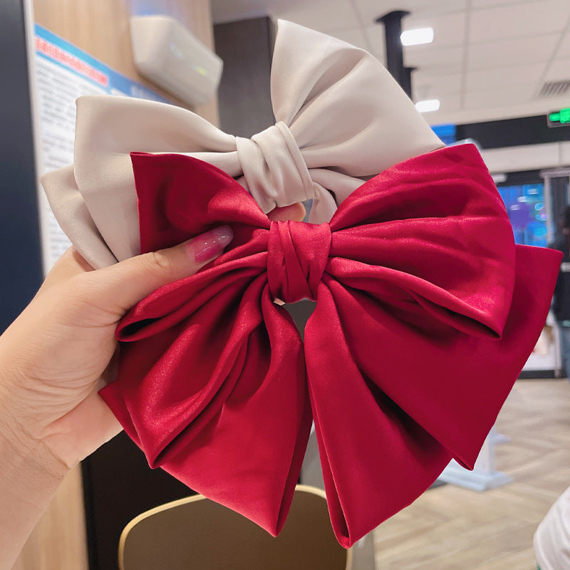 fashion bow knot cloth hair clip 1 piece