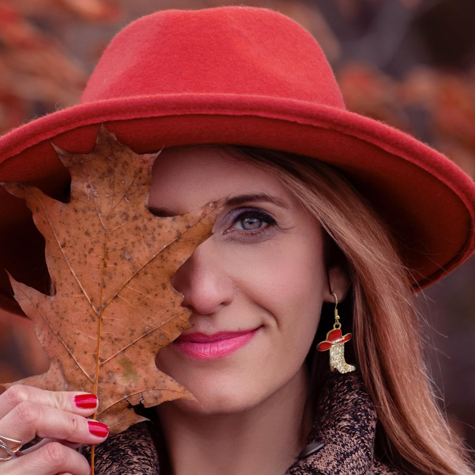 1 Pair Casual Simple Style Streetwear Boots Plating Copper Zircon Drop Earrings