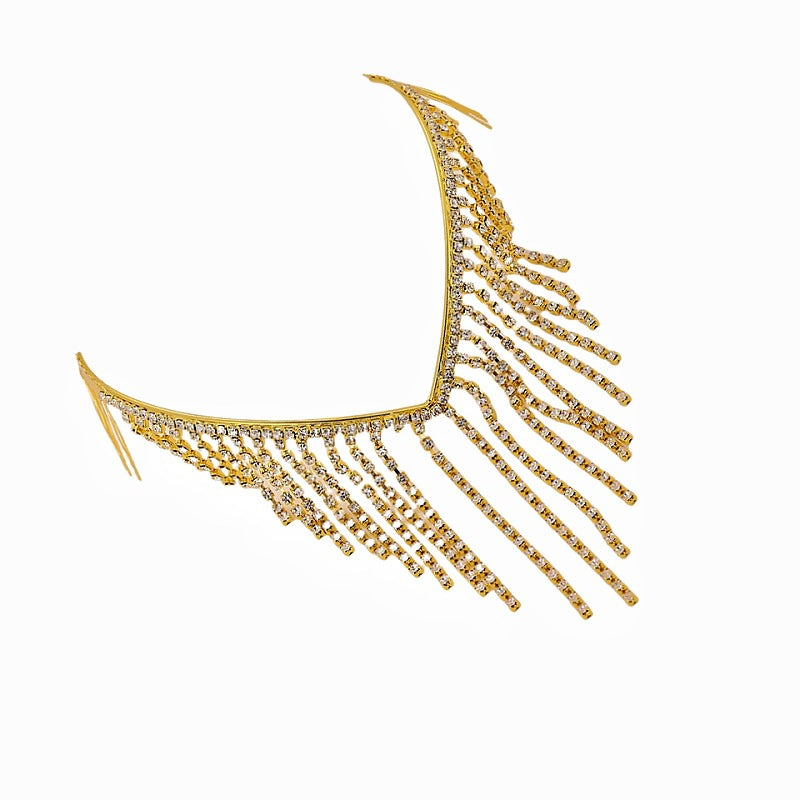 exaggerated geometric rhinestone plating rhinestones hair band 1 piece