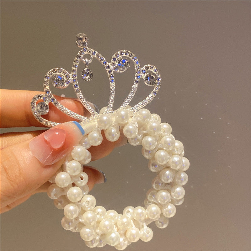 cute crown plastic hair tie